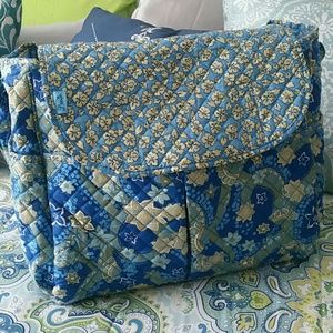 Leenie Quilted Diaper Bag Paisley Design